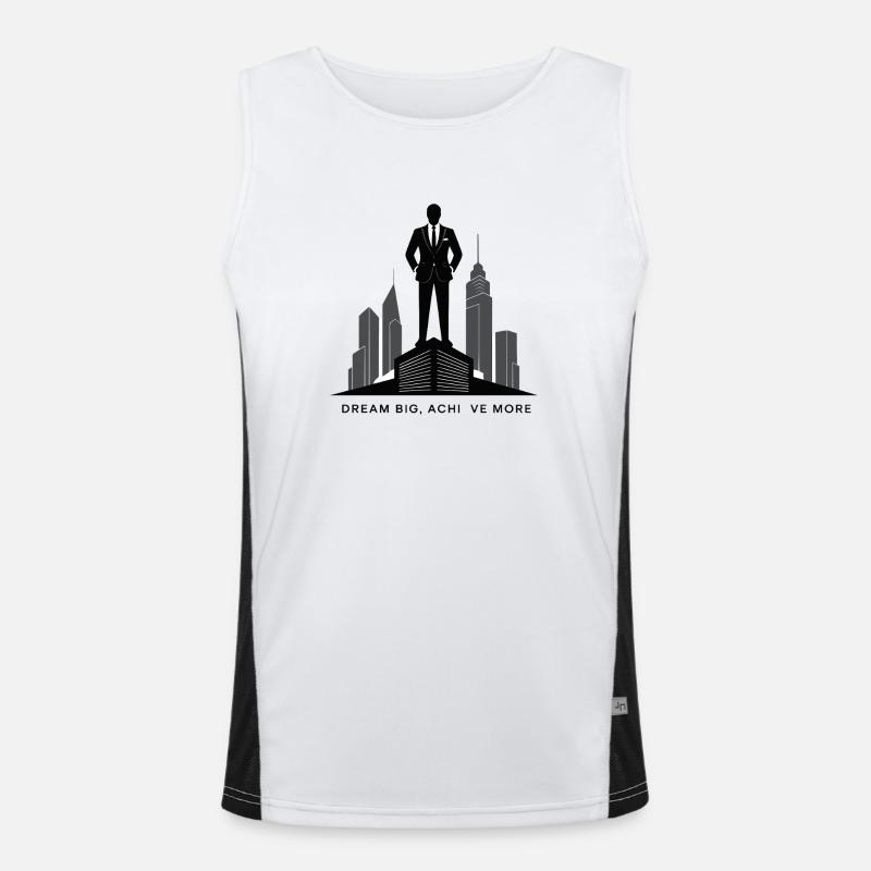 Executive Skyline Ambition Silhouette Men's Functional Contrast Tank Top 