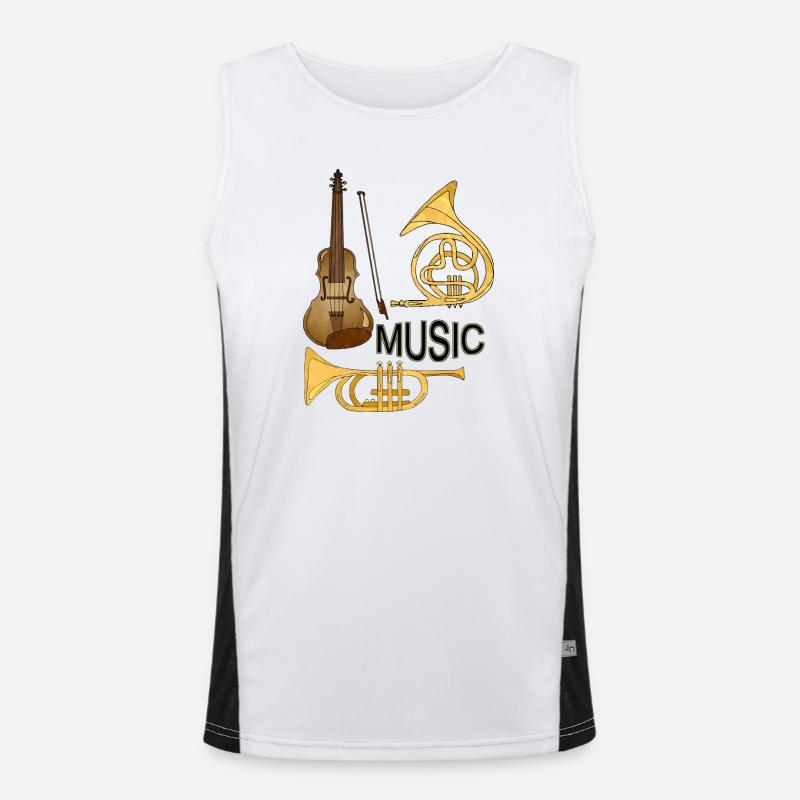 Musikinstrumente Funktionelles Kontrast-Tank Top für Männer 