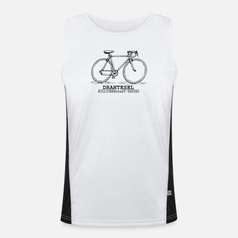 Drahtesel Funktionelles Kontrast-Tank Top für Männer 