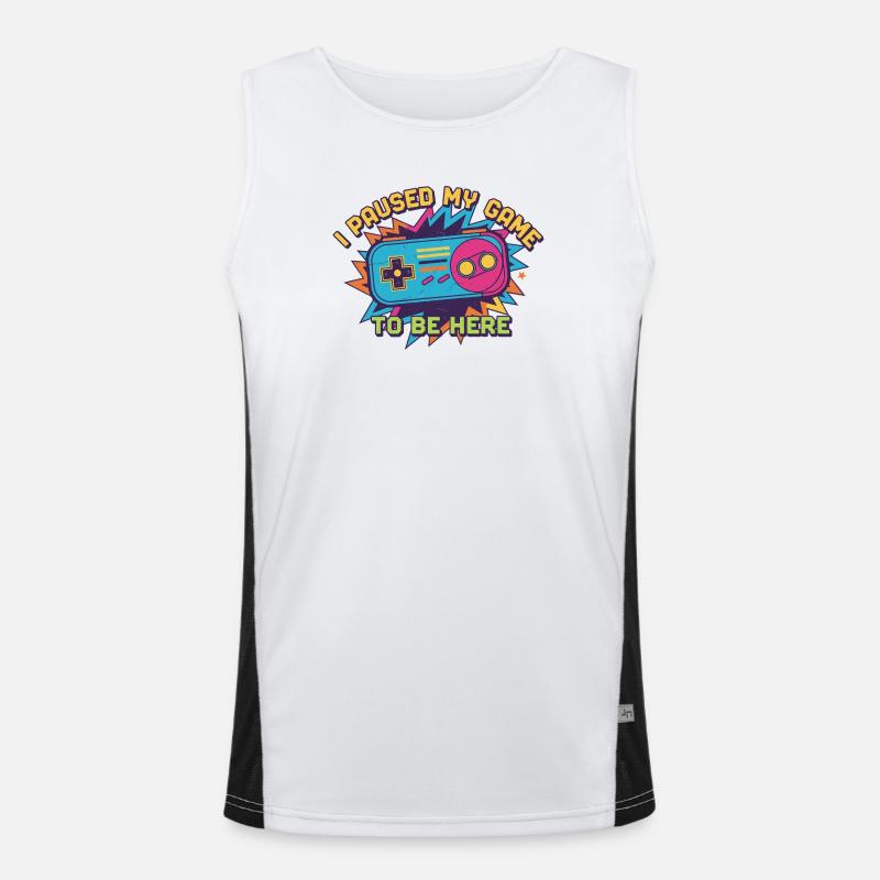 Retro Controller Meme Tee Funktionelles Kontrast-Tank Top für Männer 