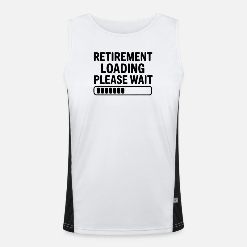 Retirement Loading Please Wait - Men's Functional Contrast Tank Top  - white/black