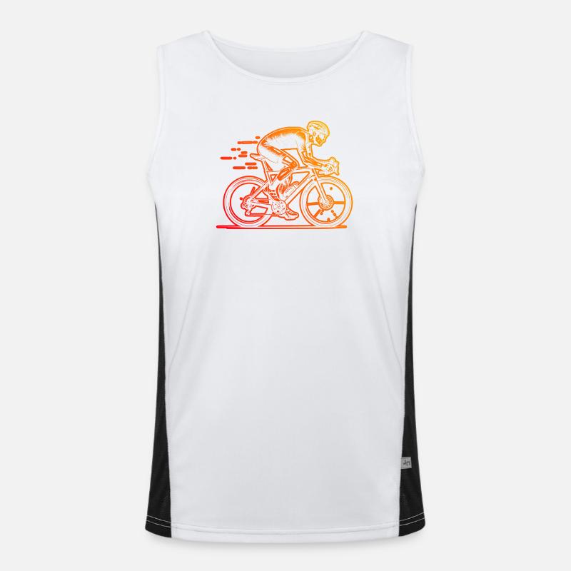 Bici da strada perfetta per ogni bici da corsa Canotta sportiva da uomo in contrasto cromatico 