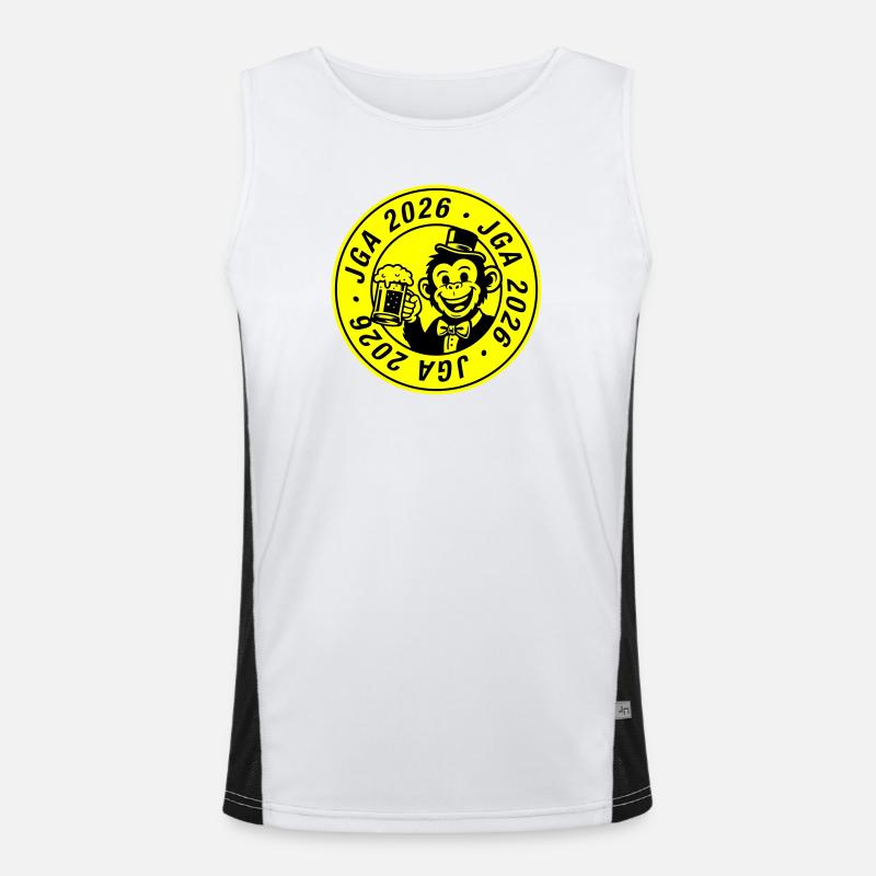 Jga 2026 Affe Bräutigam Funktionelles Kontrast-Tank Top für Männer 