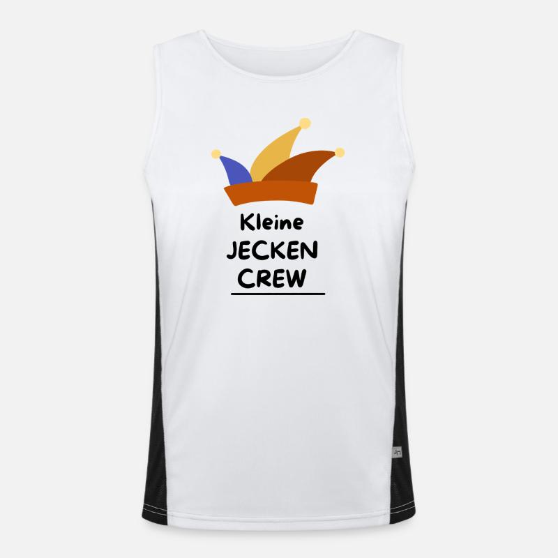 Little Jecken Crew – Conception familiale de Carnaval Débardeur respirant contrasté Homme 