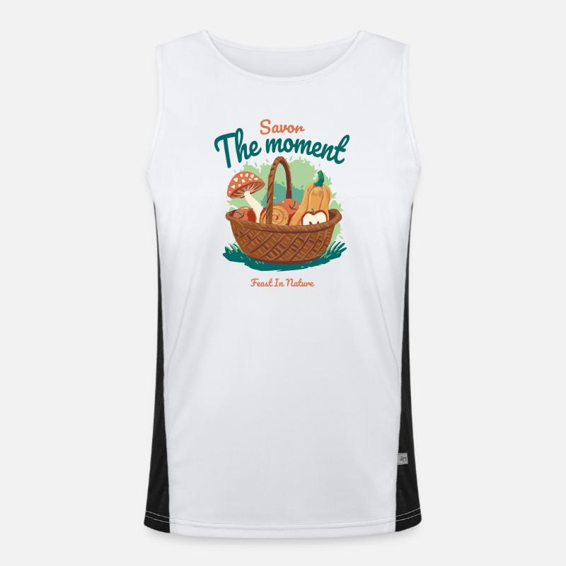 Herbstkorb Funktionelles Kontrast-Tank Top für Männer 