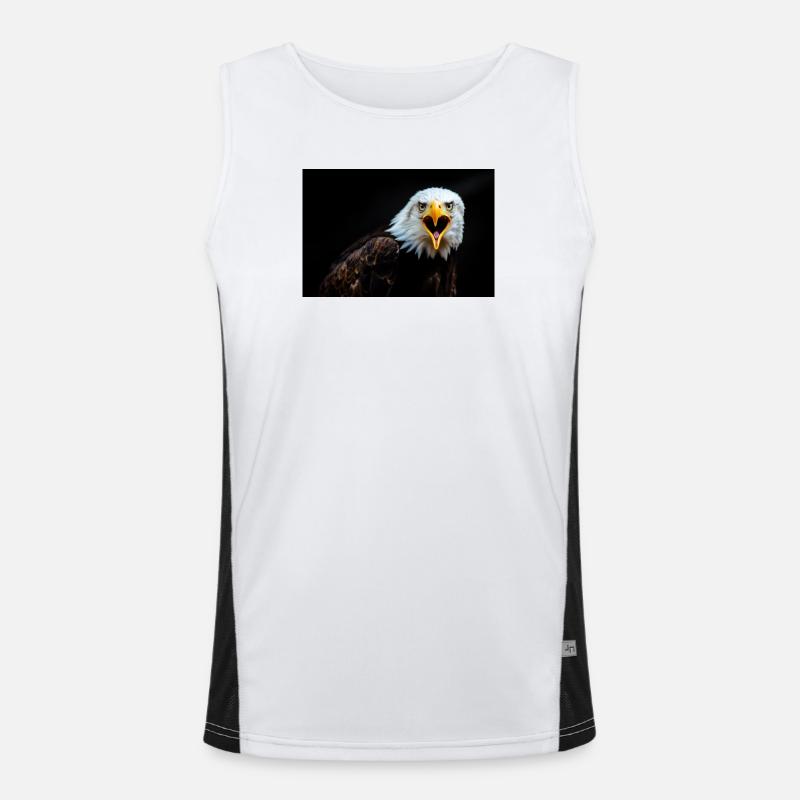 Angry Eagle Look Men's Functional Contrast Tank Top 