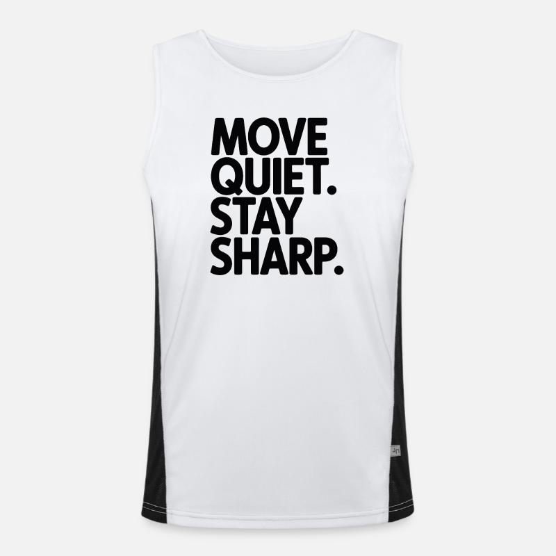 Move Quiet. Stay Sharp. Men's Functional Contrast Tank Top 