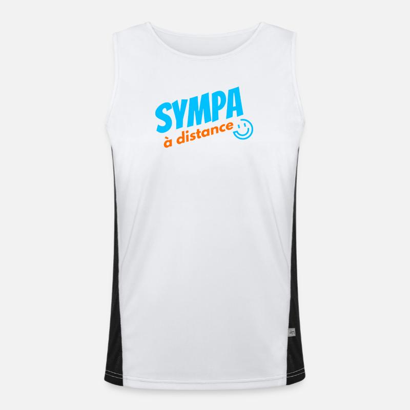 Aus der Ferne cool Funktionelles Kontrast-Tank Top für Männer 