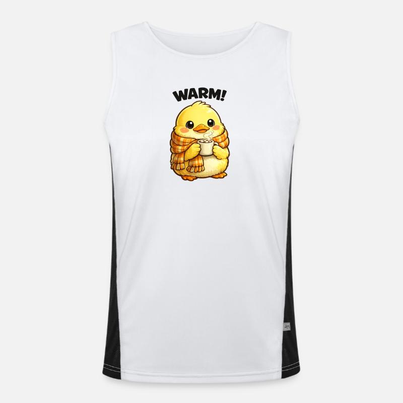 Poussin plus chaud avec écharpe Débardeur respirant contrasté Homme 