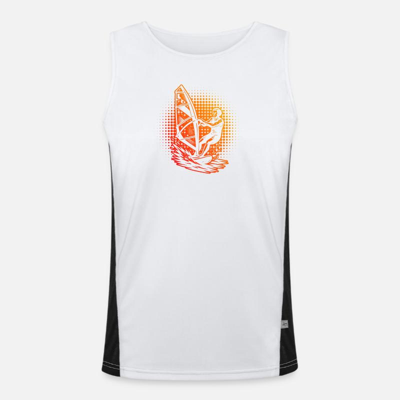 Conception compacte de planche à voile pour la planche à voile Débardeur respirant contrasté Homme 