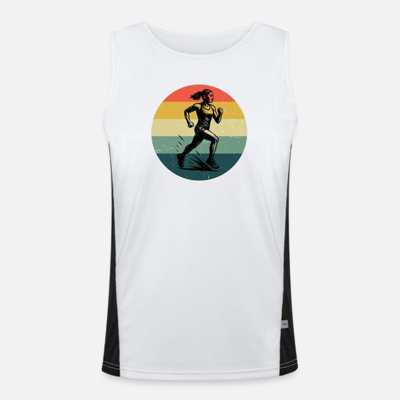 Conception compacte pour la course automobile Débardeur respirant contrasté Homme 