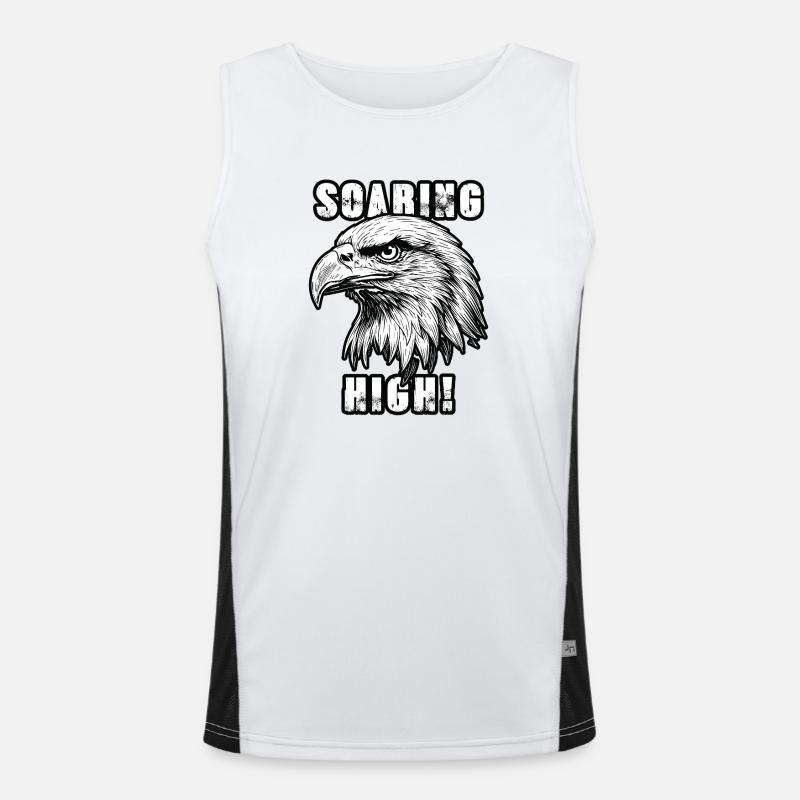 Golden Eagle Soaring High Liberty Men's Functional Contrast Tank Top 