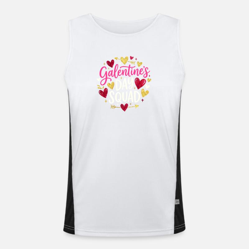 Galentine's Day Squad Funktionelles Kontrast-Tank Top für Männer 