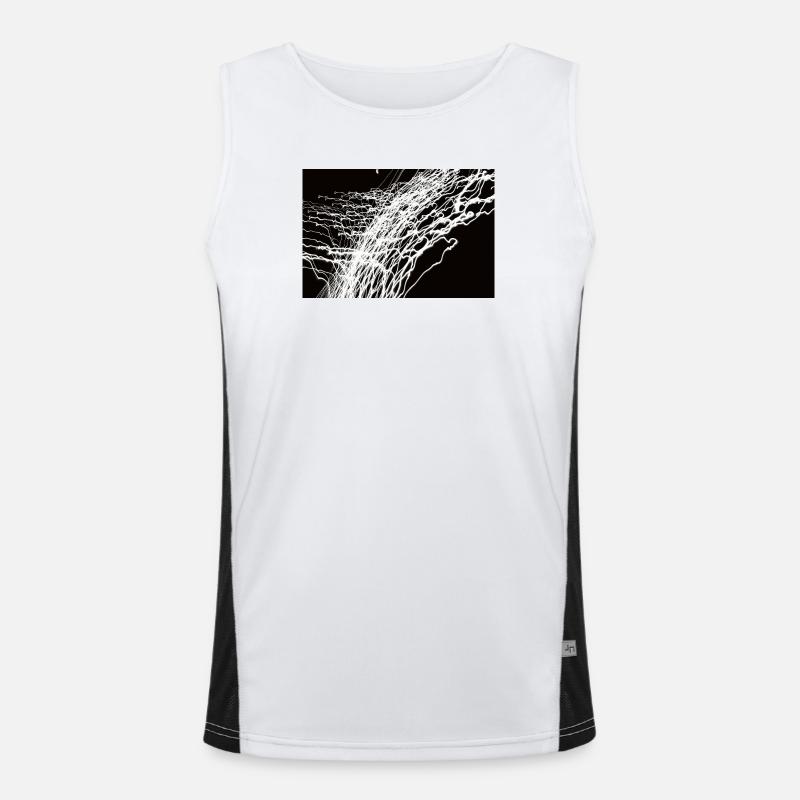 Lichtspiele 1 Funktionelles Kontrast-Tank Top für Männer 