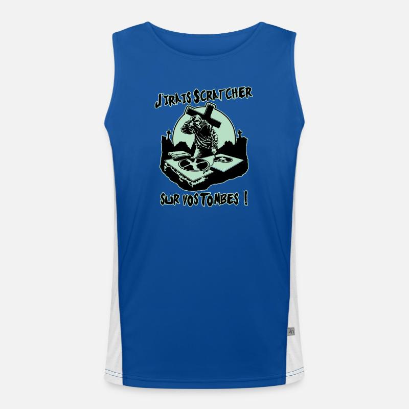 I'LL GO SCRATCH ON YOUR GRAVES! Men's Functional Contrast Tank Top 