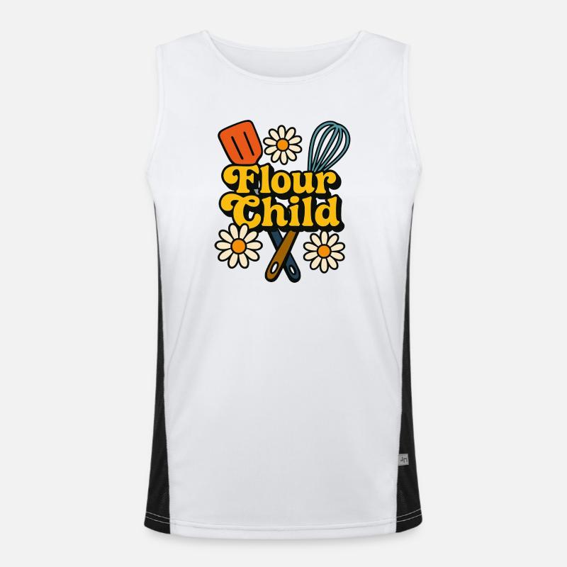 Mehlkind-Backkunst Funktionelles Kontrast-Tank Top für Männer 