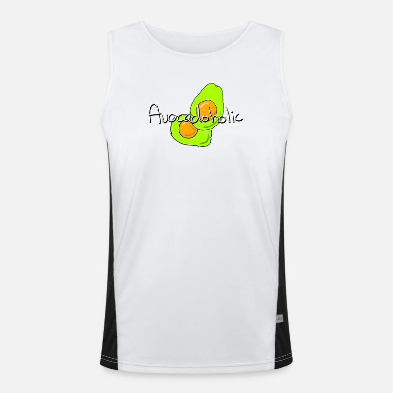 Avocadoholic Funktionelles Kontrast-Tank Top für Männer 