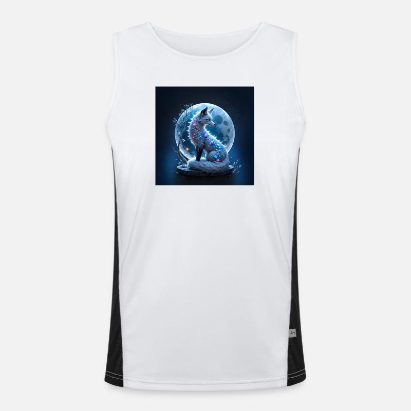 Blue Gem Lunar Fox Men's Functional Contrast Tank Top 