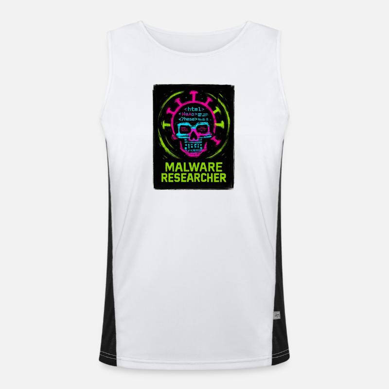 Cybersécurité : Malware Researcher Débardeur respirant contrasté Homme 