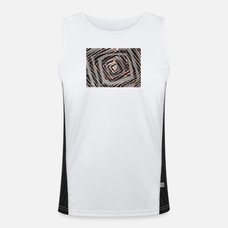 Strudel Funktionelles Kontrast-Tank Top für Männer 