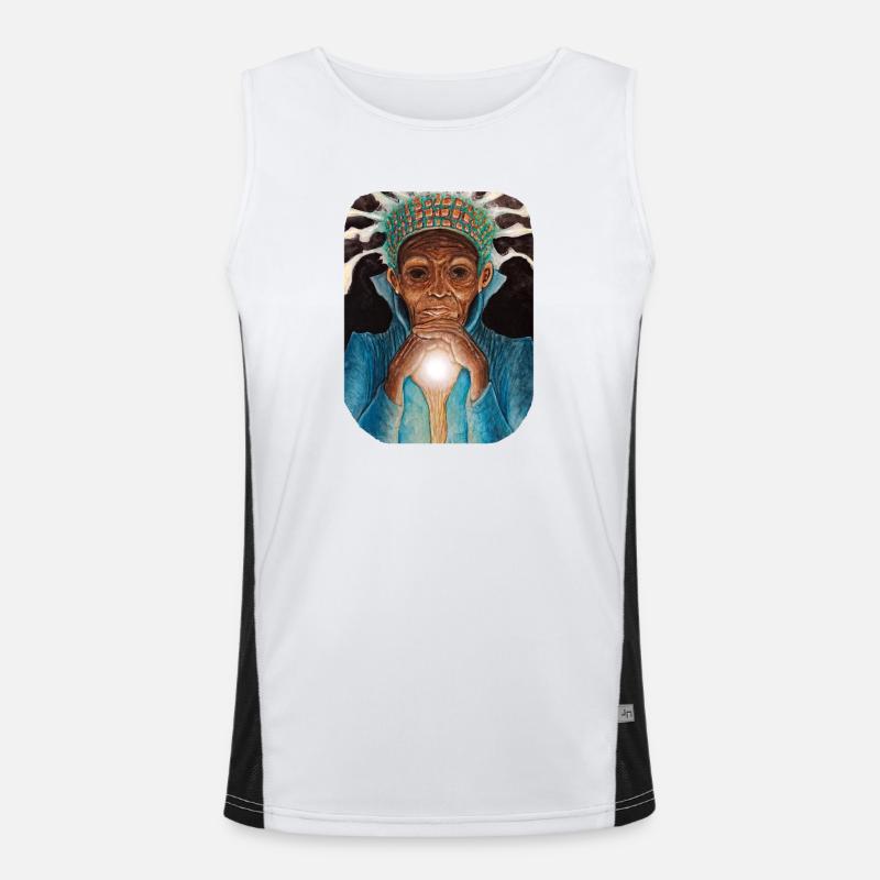 Ancient Luminous Wisdom Men's Functional Contrast Tank Top 