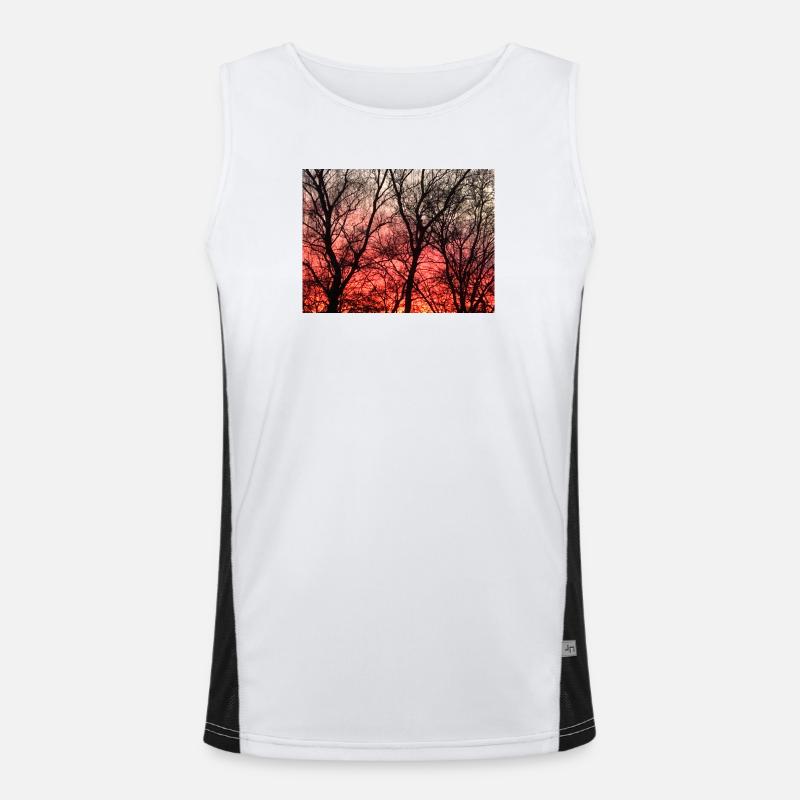 Abendrot_1 Funktionelles Kontrast-Tank Top für Männer 