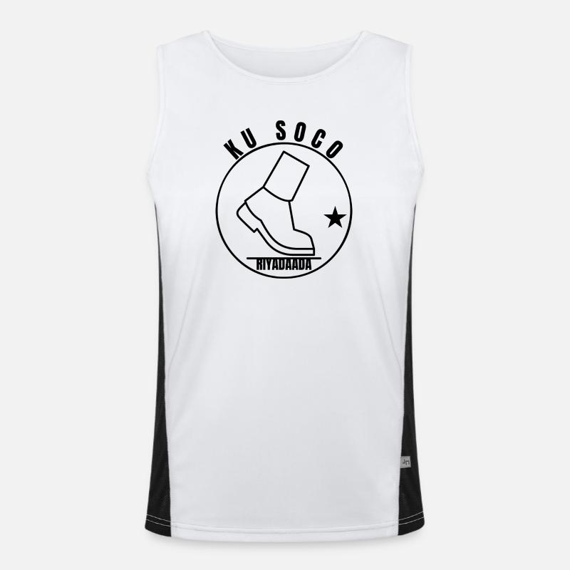 Ku Soco Riyadaada Somali Dream Chaser Tee Débardeur respirant contrasté Homme 