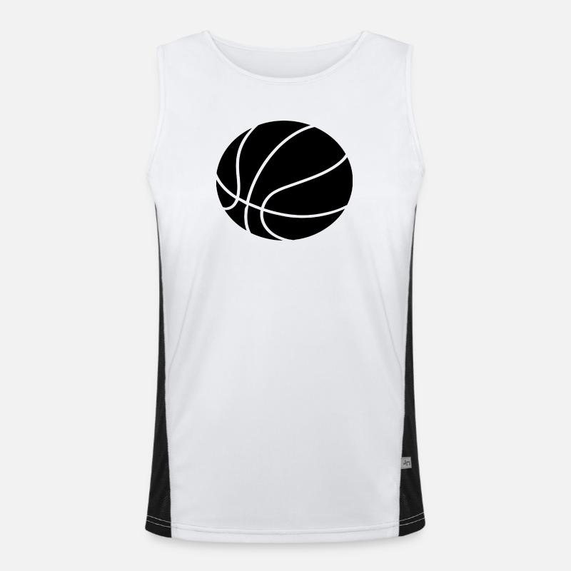 Conception minimale des ballons de basket Débardeur respirant contrasté Homme 