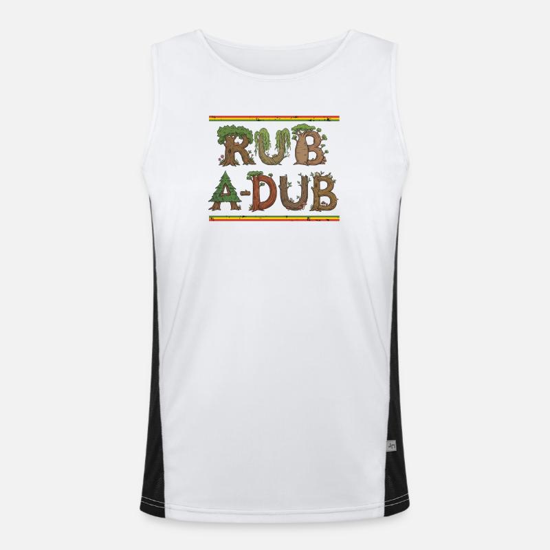 Forêt du Dub Reggae Débardeur respirant contrasté Homme 