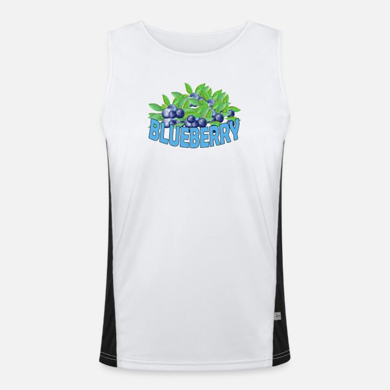 Blueberry Men's Functional Contrast Tank Top 