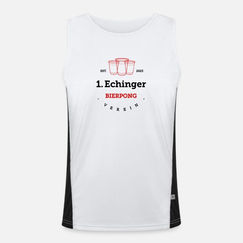 1.EBV Logo Full Men's Functional Contrast Tank Top 