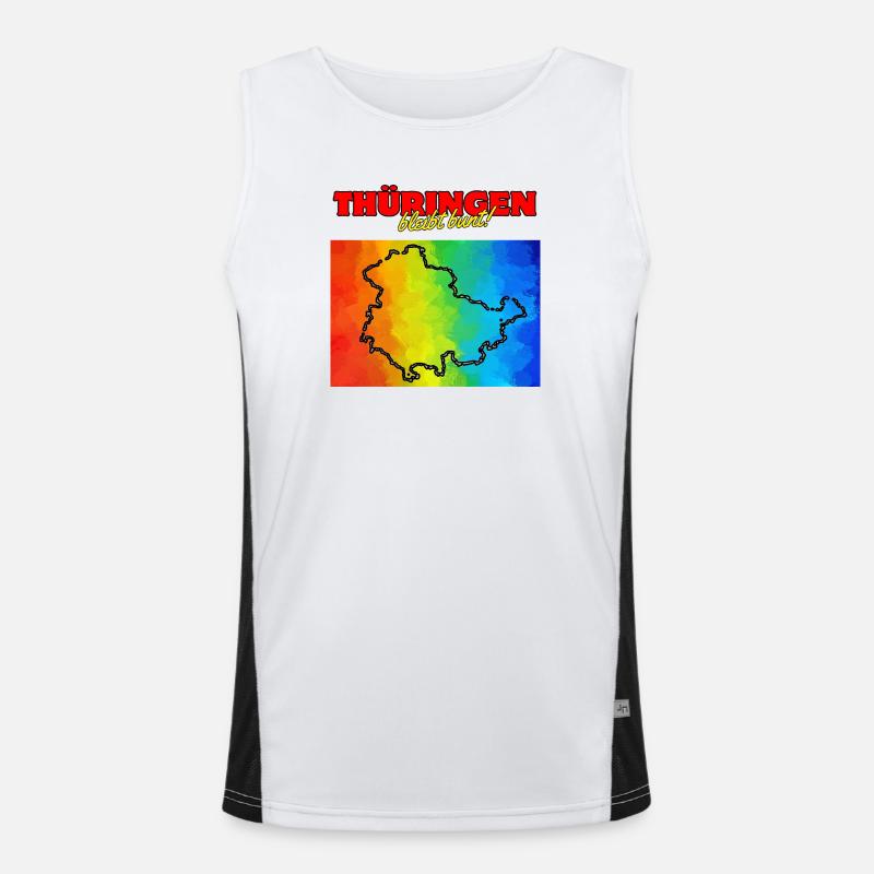 THURINGIA REMAINS COLOURFUL! NO NZS, OPEN COUNTRY Men's Functional Contrast Tank Top 