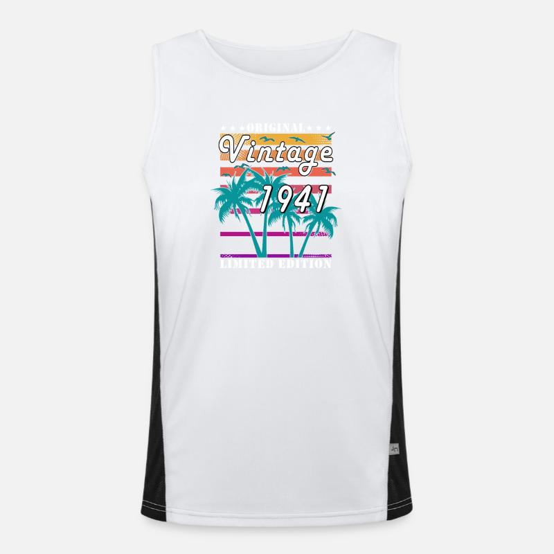 Born in 1941 Men's Functional Contrast Tank Top 