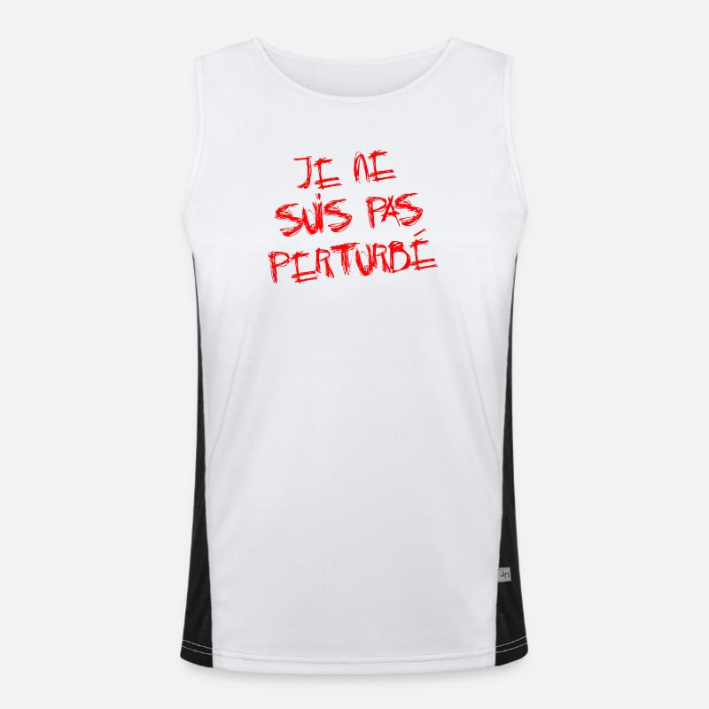 ICH BIN NICHT GESTÖRT! Funktionelles Kontrast-Tank Top für Männer 