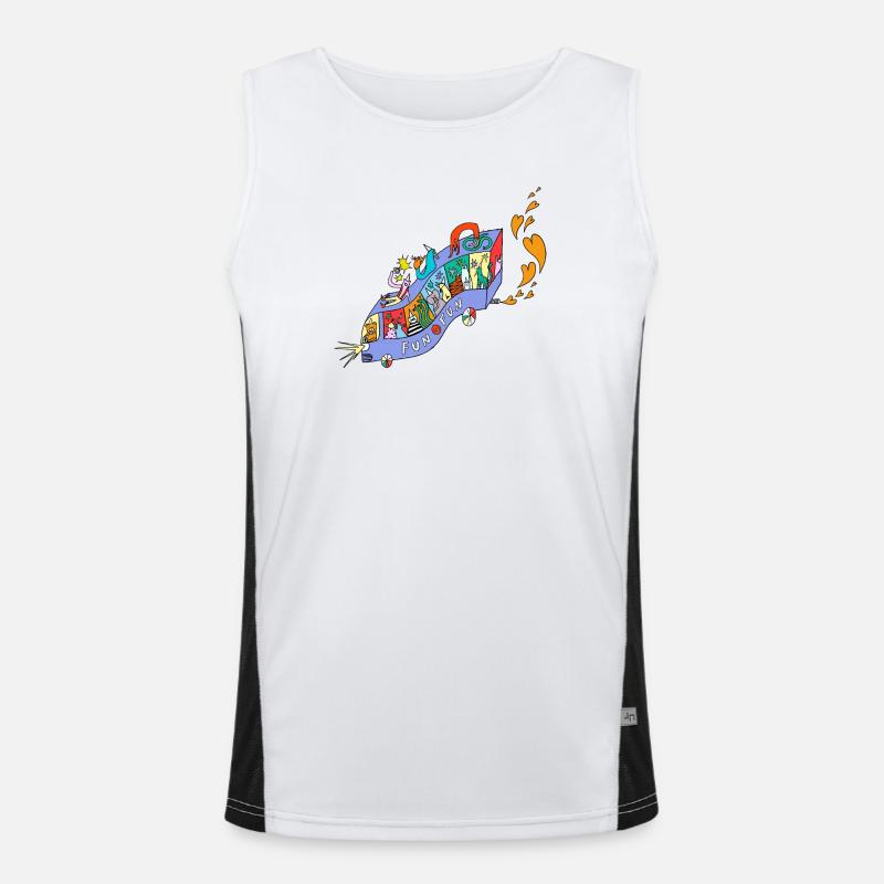 FUN_FUN_EXPRESS Men's Functional Contrast Tank Top 