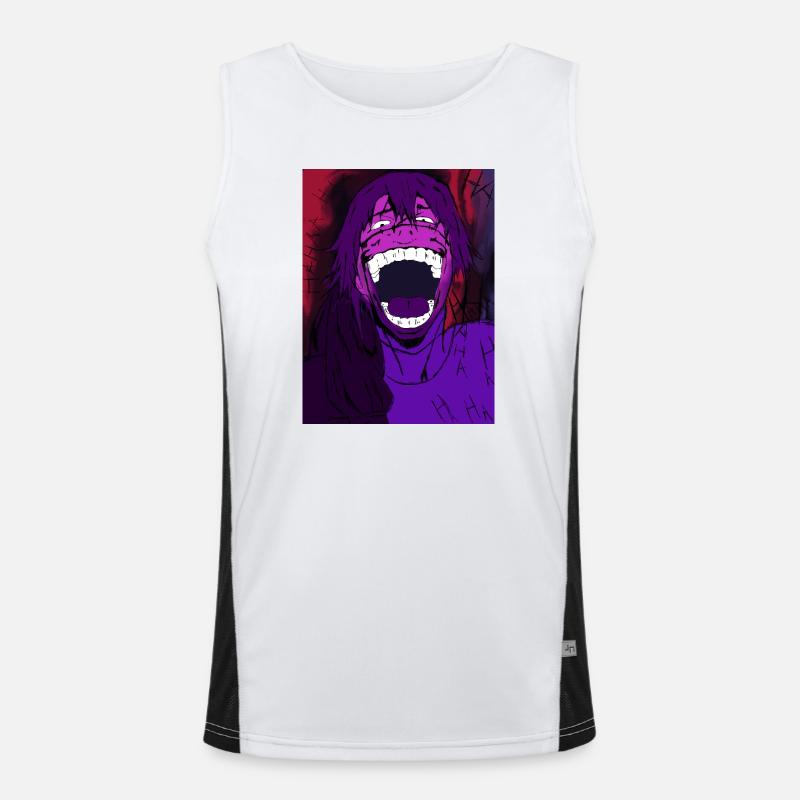 Verfluchtes Lachen Funktionelles Kontrast-Tank Top für Männer 