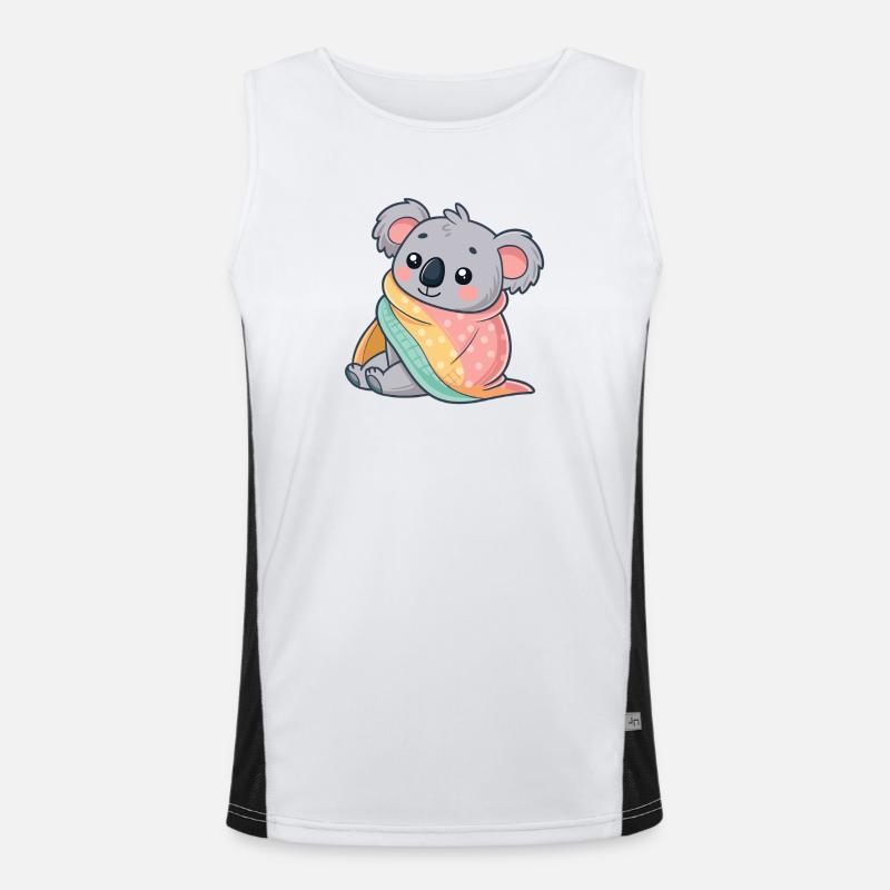 Koala Cozy Under Blanket Men's Functional Contrast Tank Top 