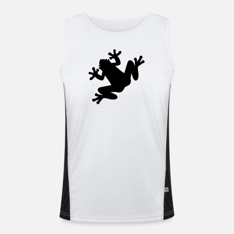 Frosch Funktionelles Kontrast-Tank Top für Männer 