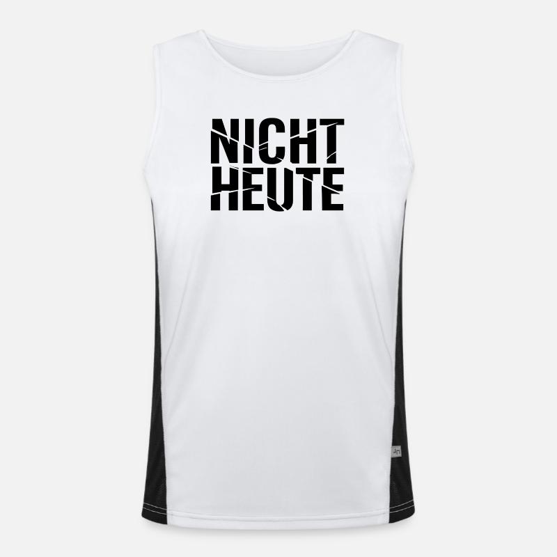 Nicht – heute. Vielleicht morgen oder übermorgen? Funktionelles Kontrast-Tank Top für Männer 