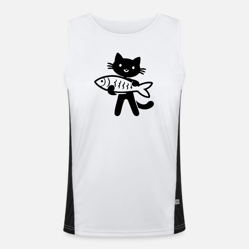 Poisson-chat Débardeur respirant contrasté Homme 