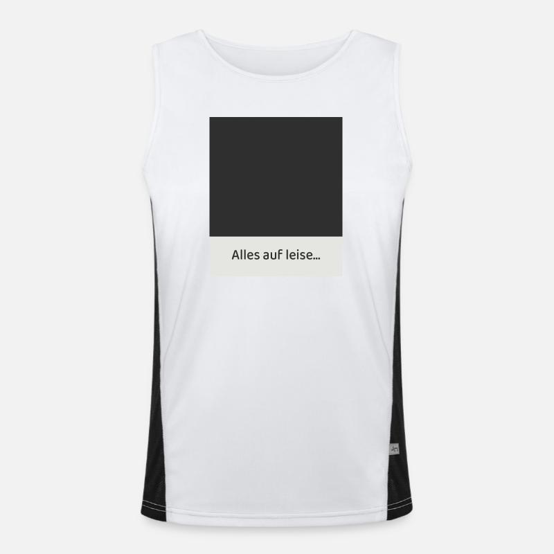 Everything on quiet – less noise, more feeling Men's Functional Contrast Tank Top 
