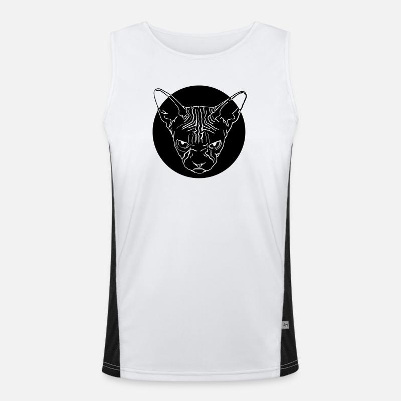 Sphinx Head Men's Functional Contrast Tank Top 