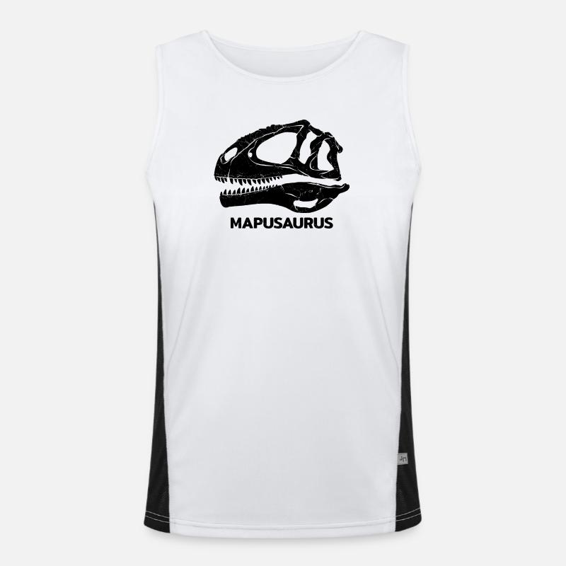 Mapusaurus Fossil Skull Men's Functional Contrast Tank Top 