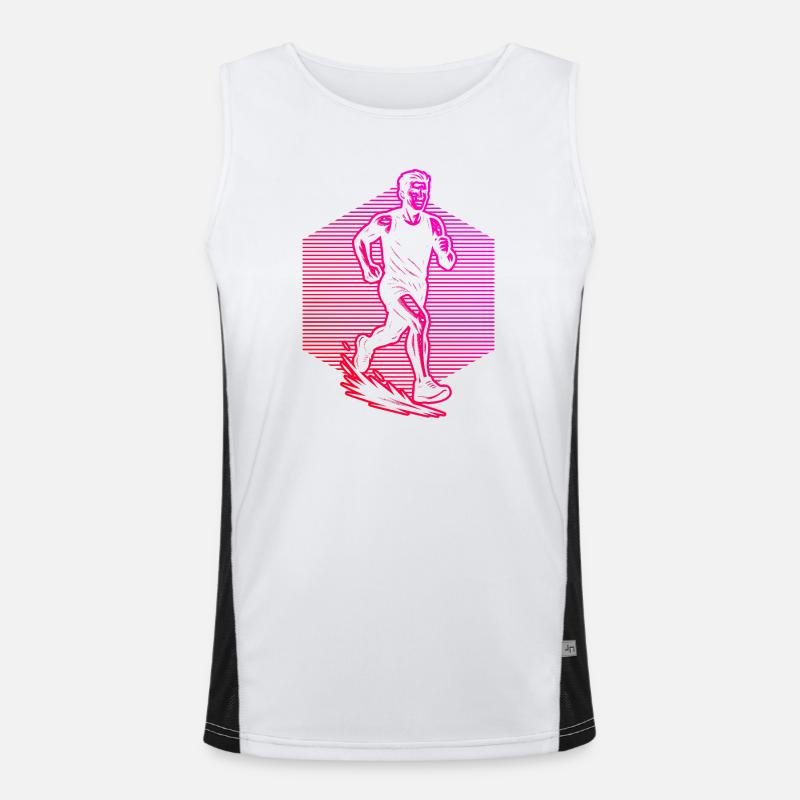 Illustration de course pour la course Débardeur respirant contrasté Homme 