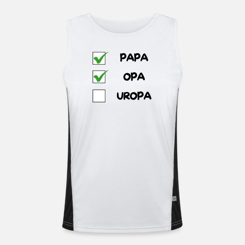 OPA Checkliste Funktionelles Kontrast-Tank Top für Männer 