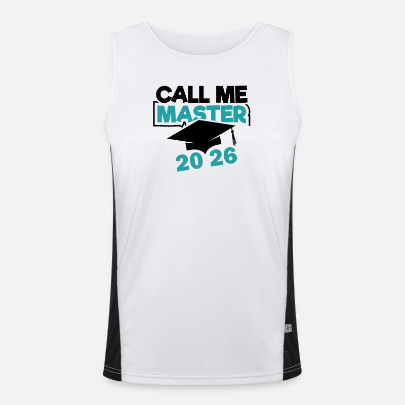 Master 2026 Graduation Graduation Men's Functional Contrast Tank Top 