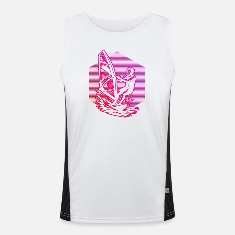 Windsurfing in a nutshell Men's Functional Contrast Tank Top 