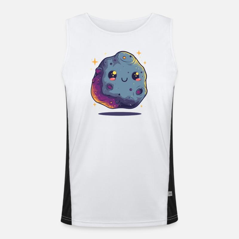 Kawaii Asteroid Star Men's Functional Contrast Tank Top 