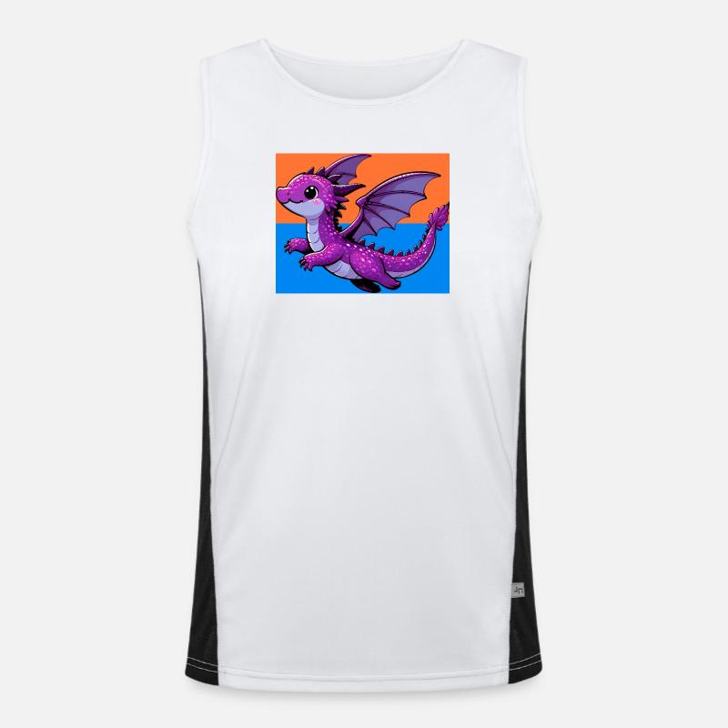 Drache Funktionelles Kontrast-Tank Top für Männer 