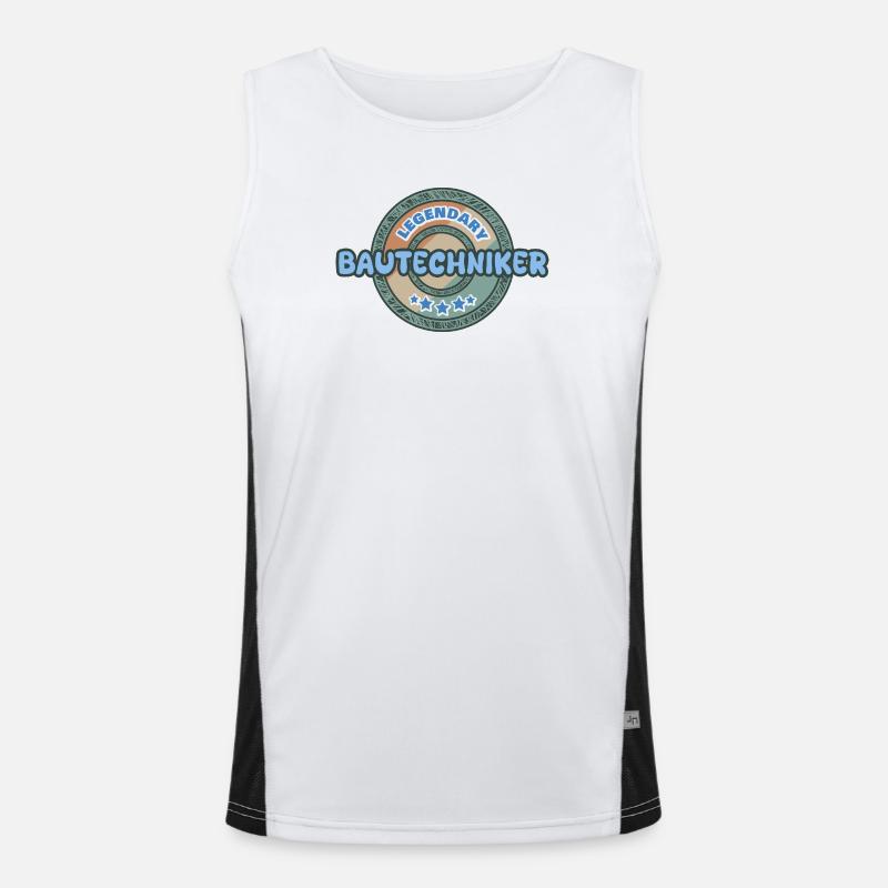 Gift Idea Construction Technician Men's Functional Contrast Tank Top 